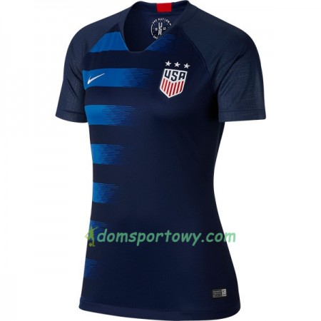 Koszulka Stany Zjednoczone Damska Wyjazdowe Koszulki Piłkarskie 2018 Krótki Rękaw